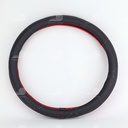 Bao vô lăng CIND PU+TPE E011 size M đen/đỏ