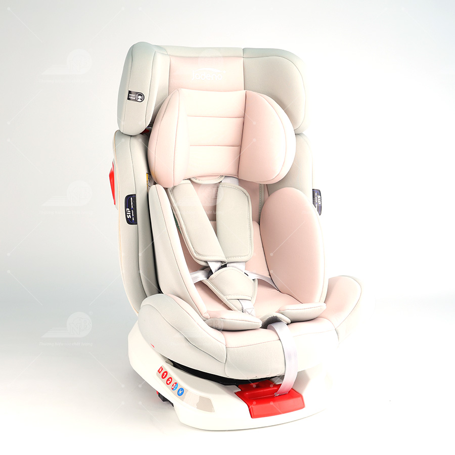 Ghế an toàn cho trẻ em trong xe hơi kiểu ISOFIX xoay 360 độ QM-360A Hồng