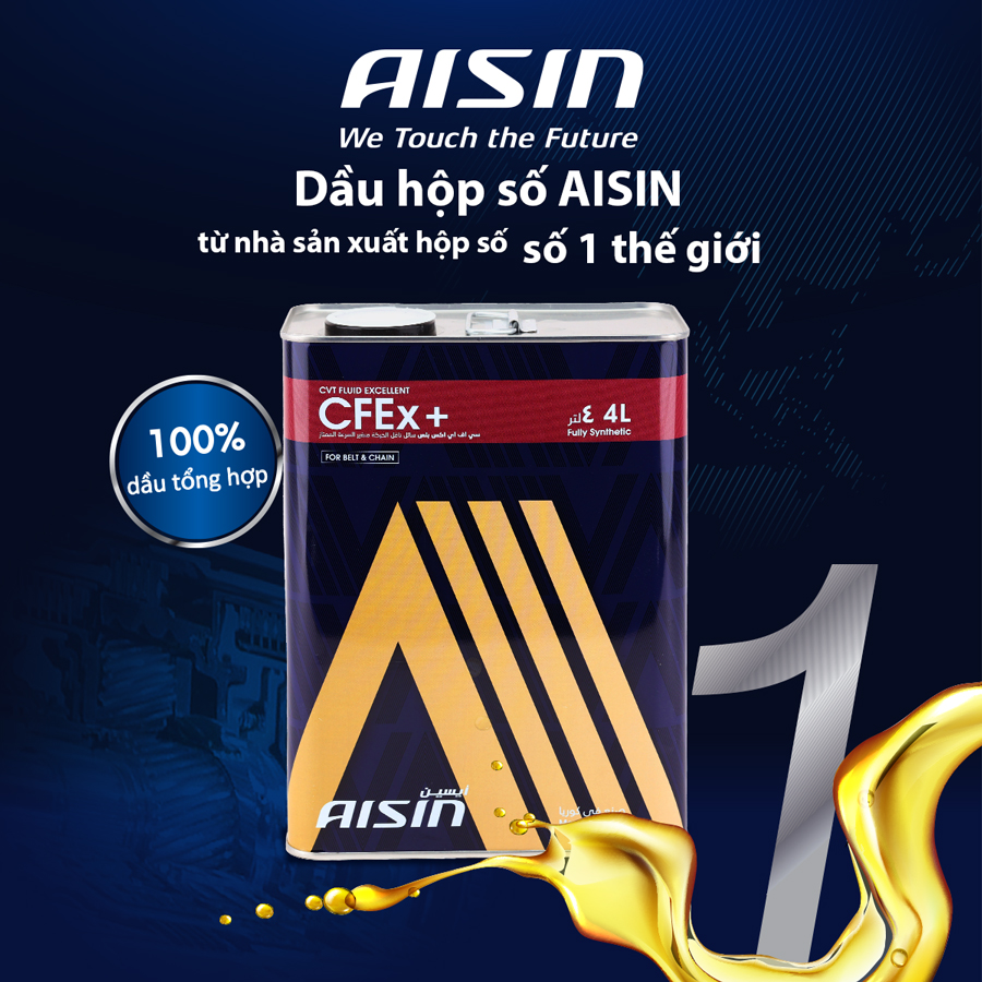 Nhớt Hộp Số Tự Động Aisin CFEx CVTFMulti  4 Lít CVTF004S/CVTFP04SB