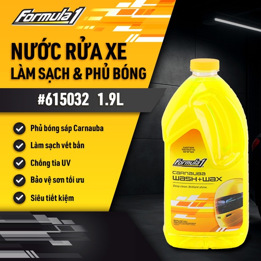 [TRF1615032] Nước rửa xe có chất đánh bóng Formula 1 ( Wash & wax ) 1.9L #615032
