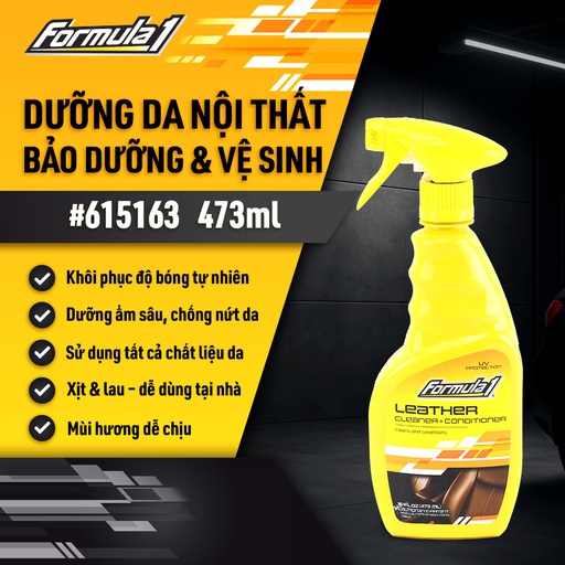 [TRF1615163] Chất tẩy sạch bảo dưỡng bề mặt da dạng xịt Formula 1 (Mr.Leather) (473ml) # 615163