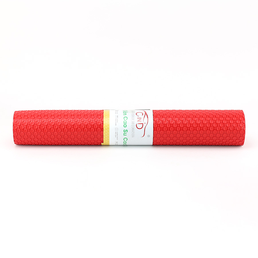 Thảm cuộn 3D hạt tròn HB008B đỏ Size 1.5M*0.6M