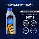 Dầu thắng Aisin DOT 3 0.5 Lít BFSDT305L