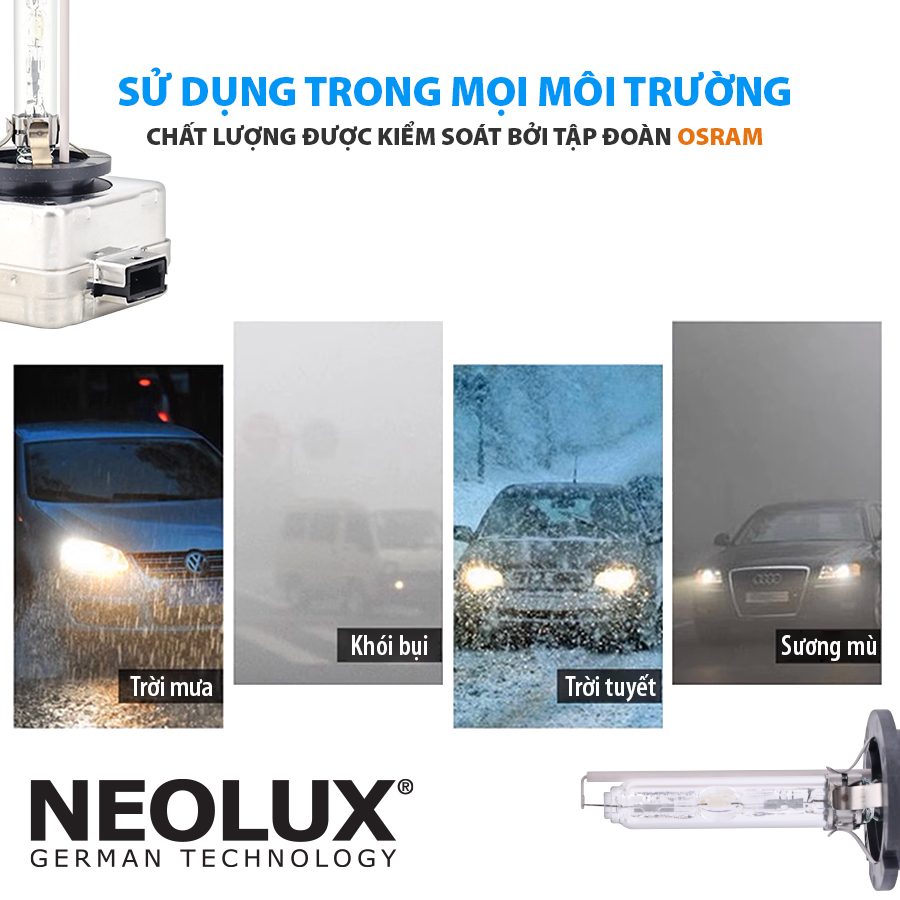 Bóng Xenon D2S 35W P32D-2 4X1 NX2S Hiệu Neolux  4300K / 3200lm  NX2S Hiệu NEOLUX