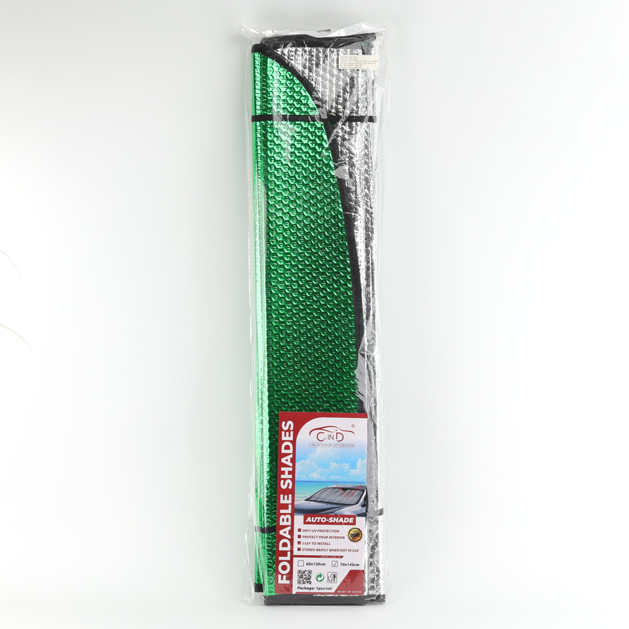 Che nắng xốp trước dài CIND (màu bạc/xanh) CD-F001 70*145CM