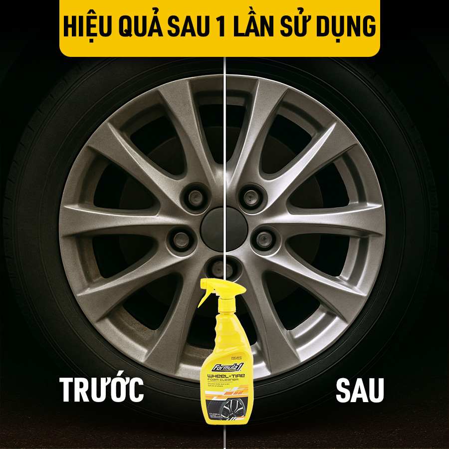Đánh bóng mâm + Vỏ xe (Wheel+Tire) Formula 1 (680ml) # 615264