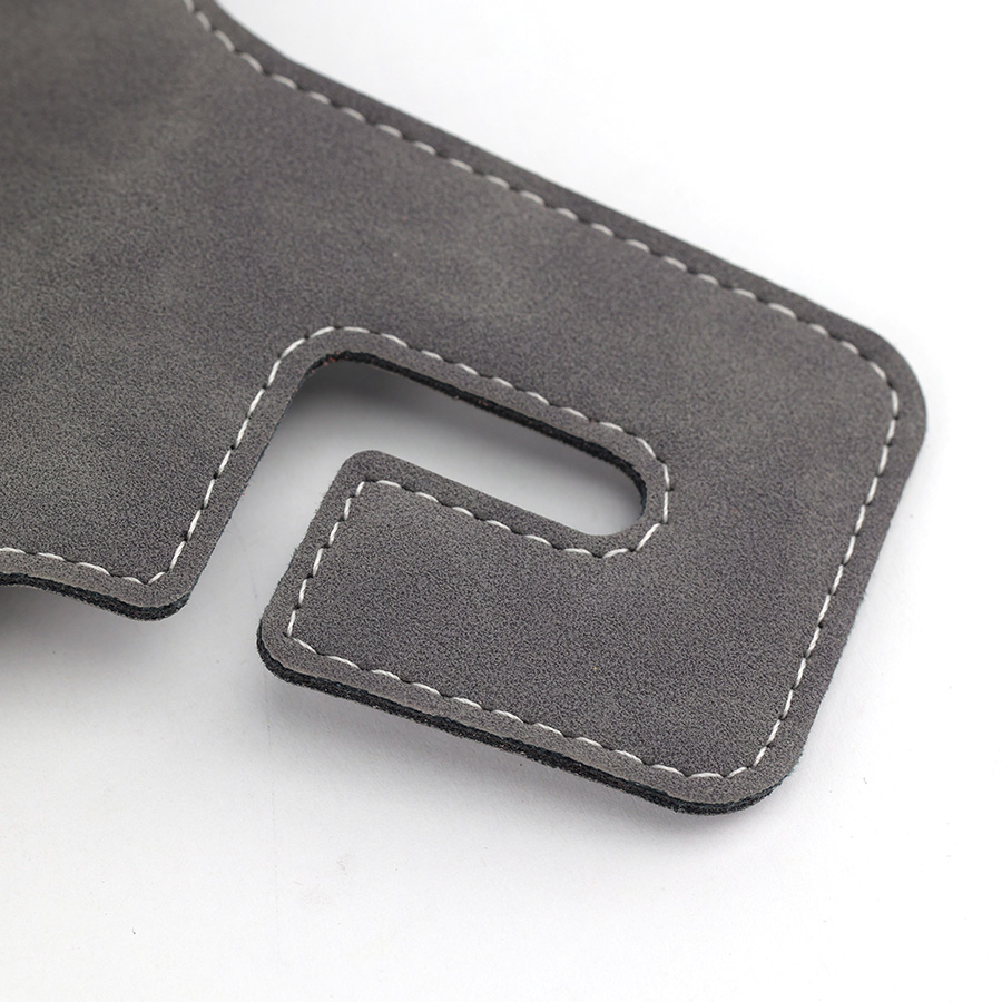 CIND BO-L021 (Xám) Móc treo đôi + đựng ly sau ghế (da)