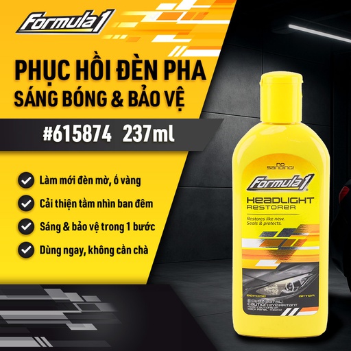 [TRF1615874] Đánh bóng và phục hồi đèn pha Formula 1 (Headlight Restorer) (237ml)  # 615874