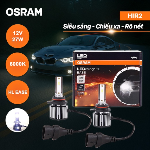 [BDOLEDF9012CW] Bóng Led Grass HIR 2 F9012CW 12V 27W 6000K 2 bóng/hộp Hiệu Osram