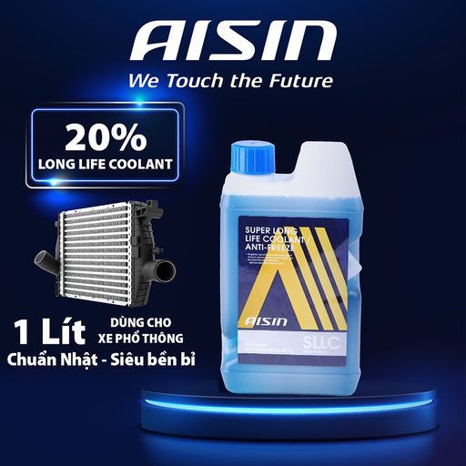 [9ASCPM50A1LB] Nước giải nhiệt Aisin (màu lam/ 1 Lít) Glycol 50% SCPM50A1LB