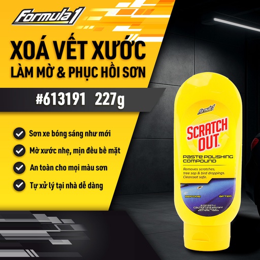 [TRF1613191] Chất loại bỏ vết trầy xước Formula 1 (Scratch Out Paste Polishing) (227g) # 613191