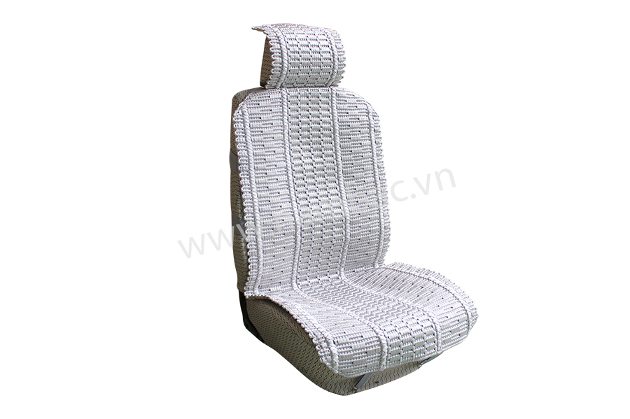 Bộ lót ghế da cao cấp (LSG-1402-Grey) Xám - không gù (1set/5pcs)