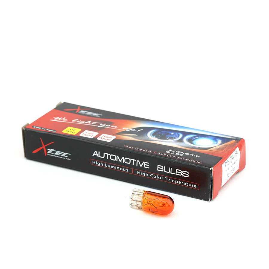 Bóng đèn gim nhỏ XTEC T10-24V5W AMBER vàng