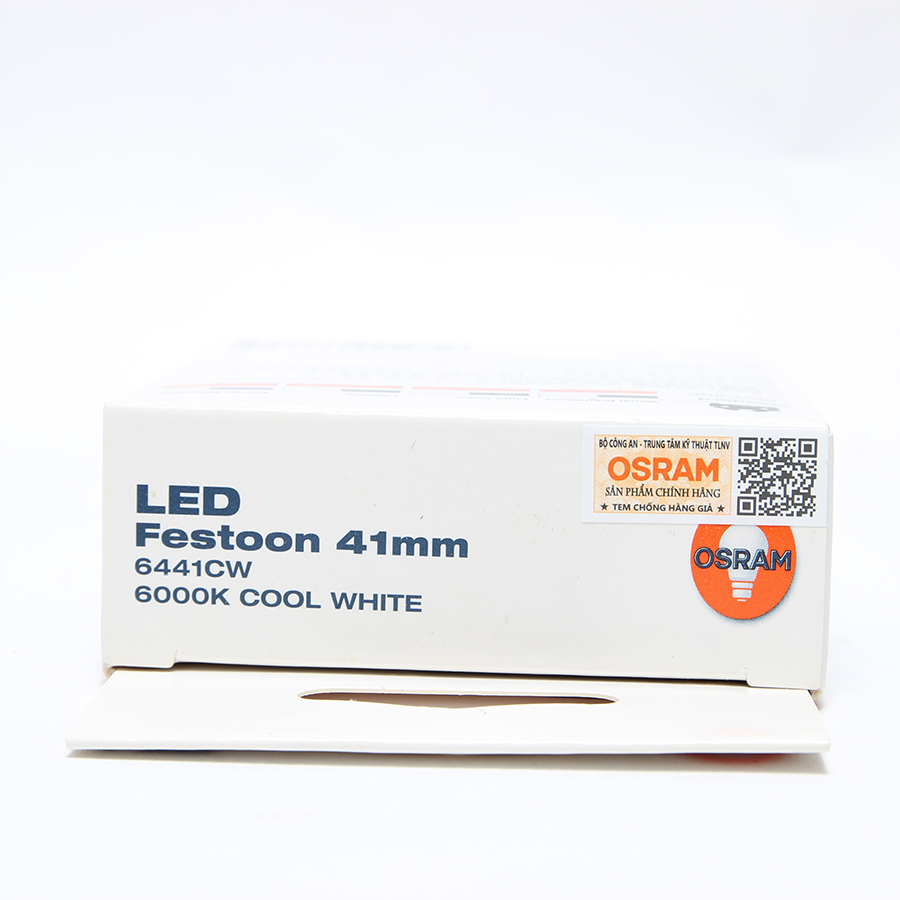 Bóng Led Cana Dài Standard Retrofit C5W 12V Màu Trắng Cool 6441CW Hiệu Osram