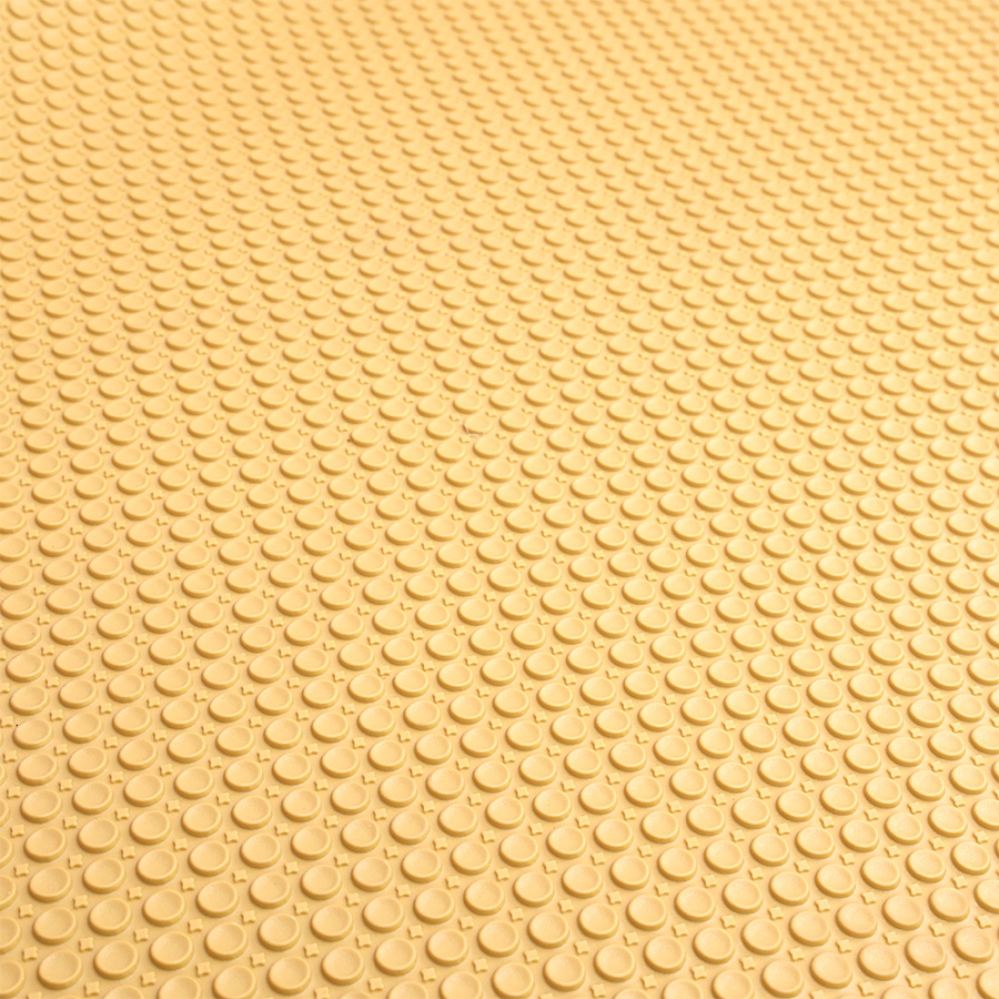 Lót sàn cuộn CIND 3D hạt tròn HB008 vàng kem Size 9M*1.2M