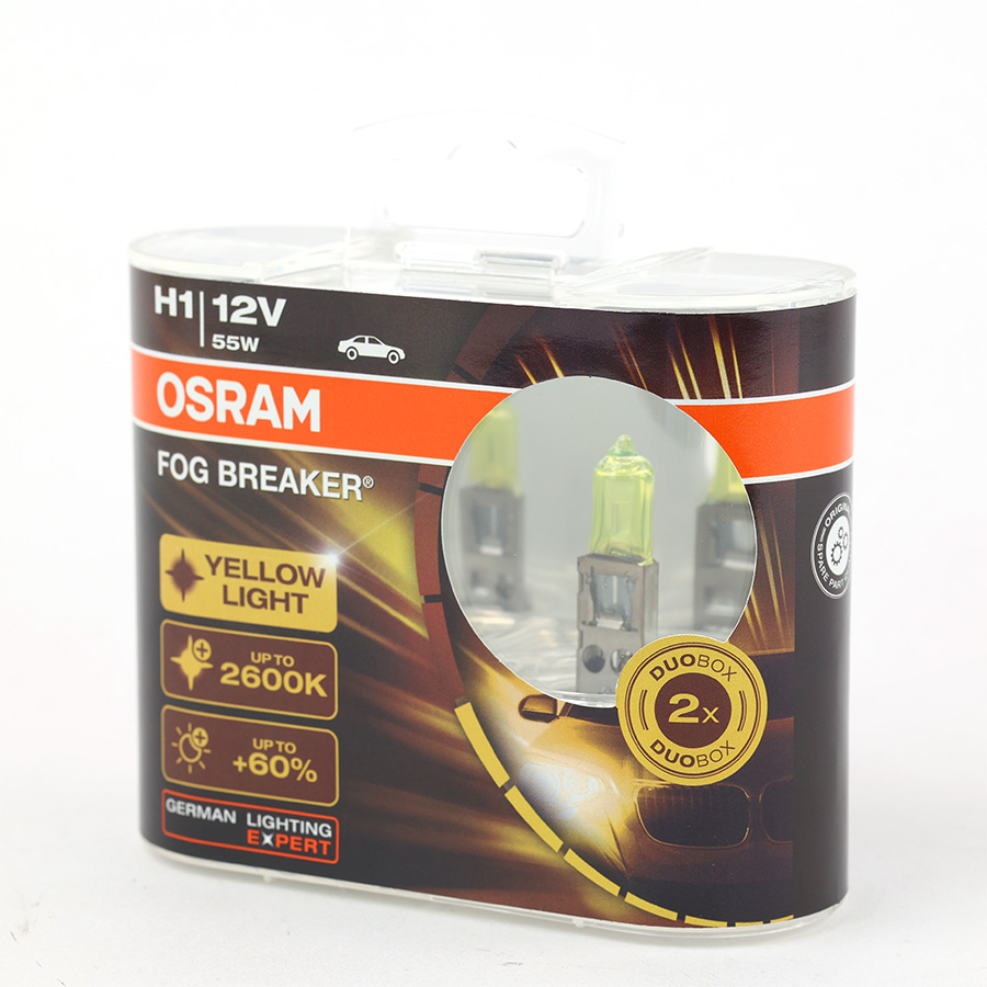 Bóng Halogen Phá Sương H1 12V 55W P14.5S 62150FBR-HCB Yellow Hiệu Osram