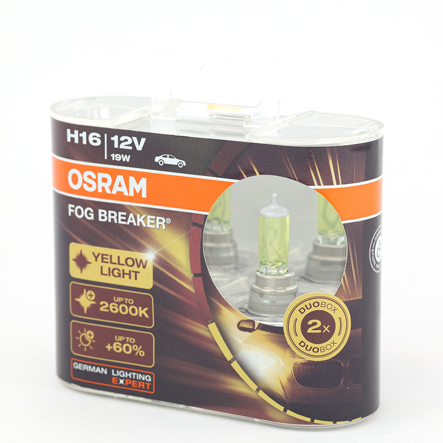 Bóng Halogen Phá Sương H16 12V 19W PGJ19-3 62219FBR-HCB Yellow Hiệu Osram