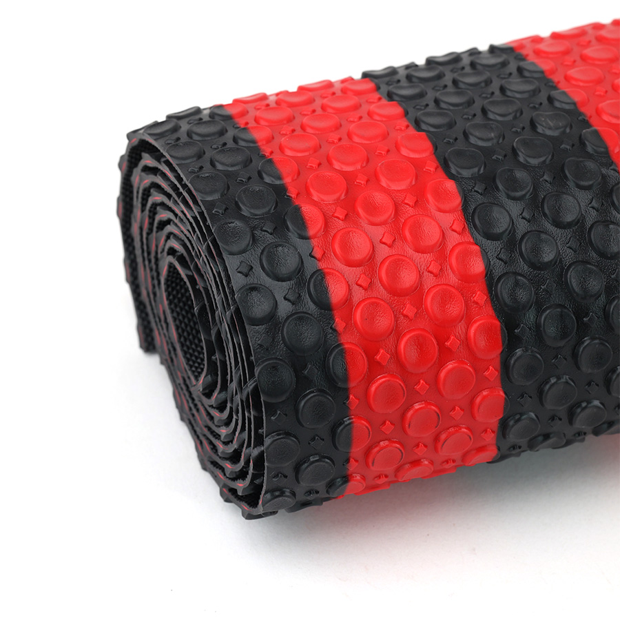 Thảm cuộn 3D hạt tròn HB008B đen đỏ Size 1.5M*0.6M