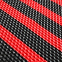 Lót sàn cuộn CIND 3D chữ nhật HB005 đen/ đỏ Size 9M*1.2M