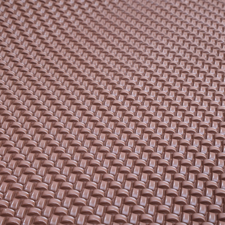 Lót sàn cuộn CIND 3D hạt chữ nhật xéo HB007 cafe Size 9M*1.2M
