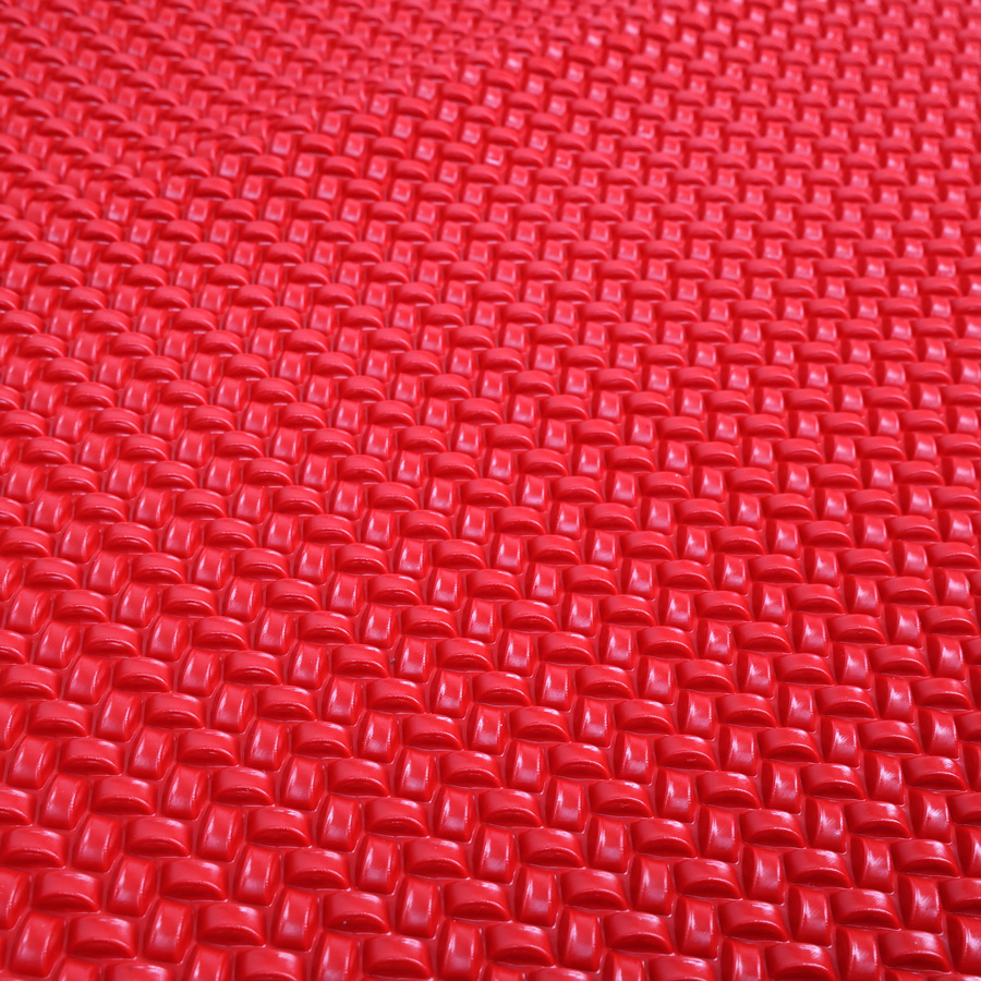 Lót sàn cuộn CIND 3D hạt chữ nhật xéo HB007 đỏ Size 9M*1.2M