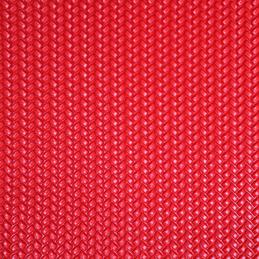 Lót sàn cuộn CIND 3D hạt chữ nhật xéo HB007 đỏ Size 9M*1.2M