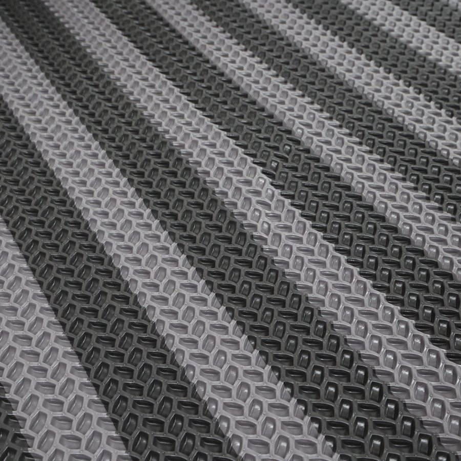 Lót sàn cuộn CIND 3D hạt chữ nhật xéo HB007 đen xám Size 9M*1.2M