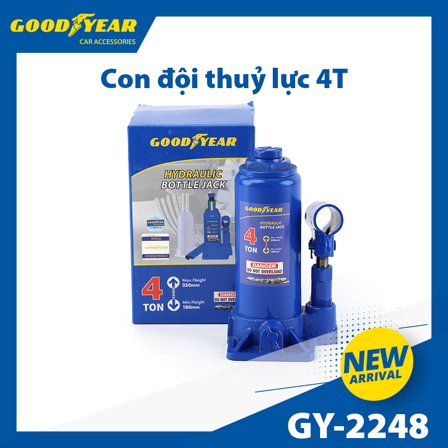 Con đội thủy lực đứng GOODYEAR GY-2248 4T cao 180mm-350mm 立頂