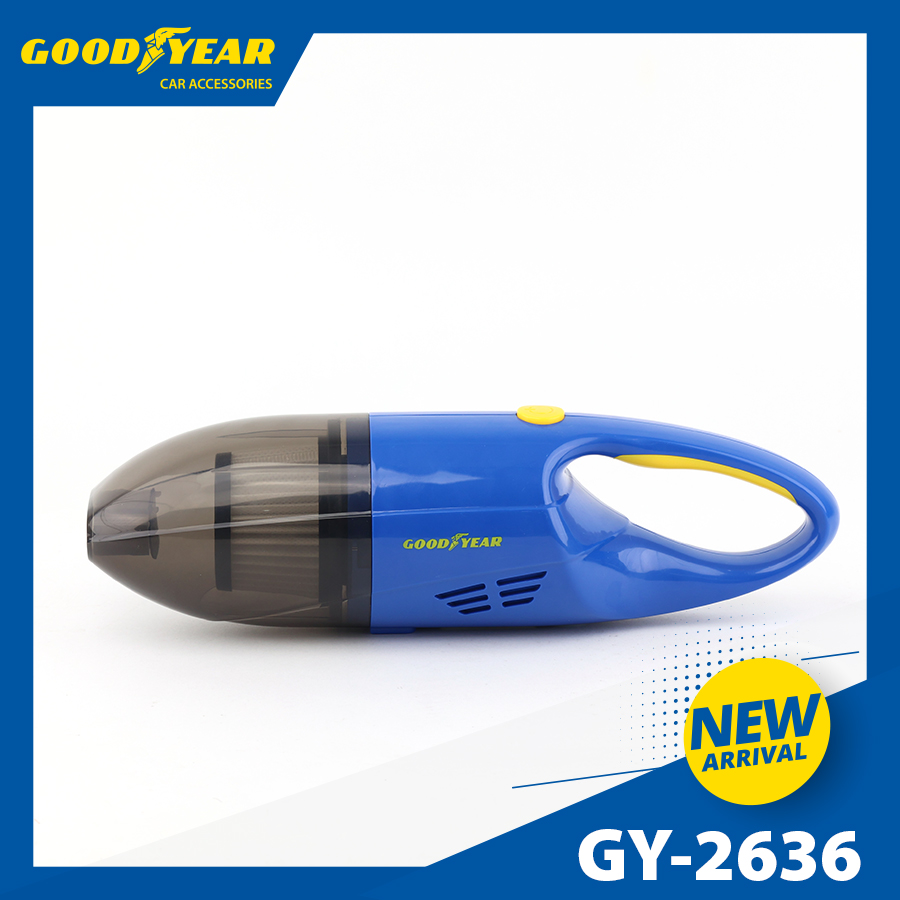 Máy hút bụi mini không dây GOODYEAR GY-2636 9V-76.8W - 6.1Kpa-2000mAh-cổng sạc USB