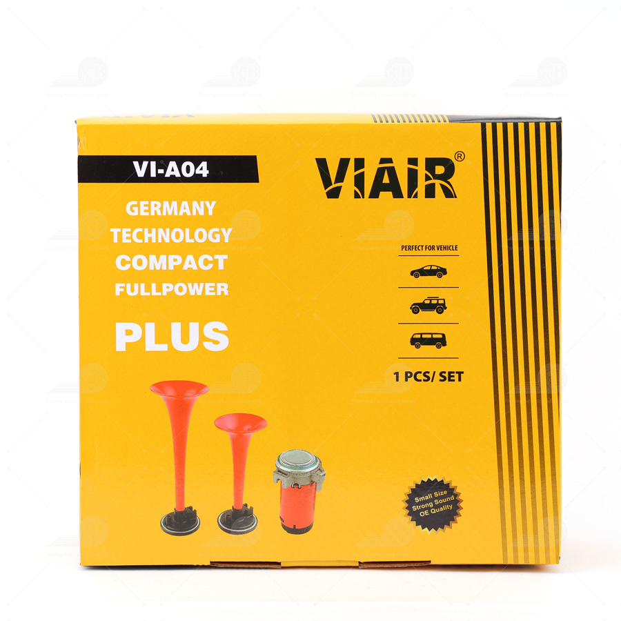 Kèn hơi 2 loa đỏ Viair (có rờ le) ( mô tơ A) VI-A04 24V