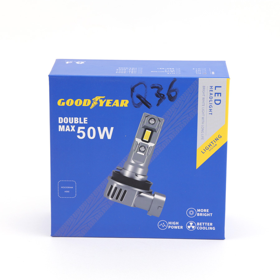 Bóng đèn LED GOODYEAR Q36-30W H7 12-16V 6500K+-500K 3000LM 2PCS/SET