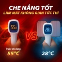 Che nắng xốp ngắn CIND (màu bạc/xanh) CD-F002 60*130CM