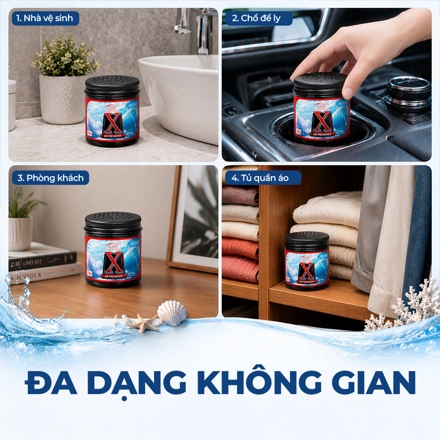 Sáp  thơm khử mùi X-GEL CIND CD-X002 OCEAN