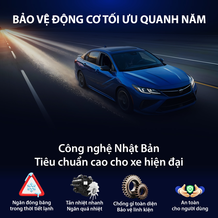 Nước giải nhiệt Aisin (màu xanh/ 1 Lít) LCPM20A1LG