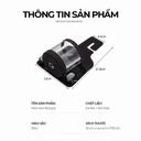 CIND BO-L021 (Đen) Móc treo đôi + đựng ly sau ghế (da)
