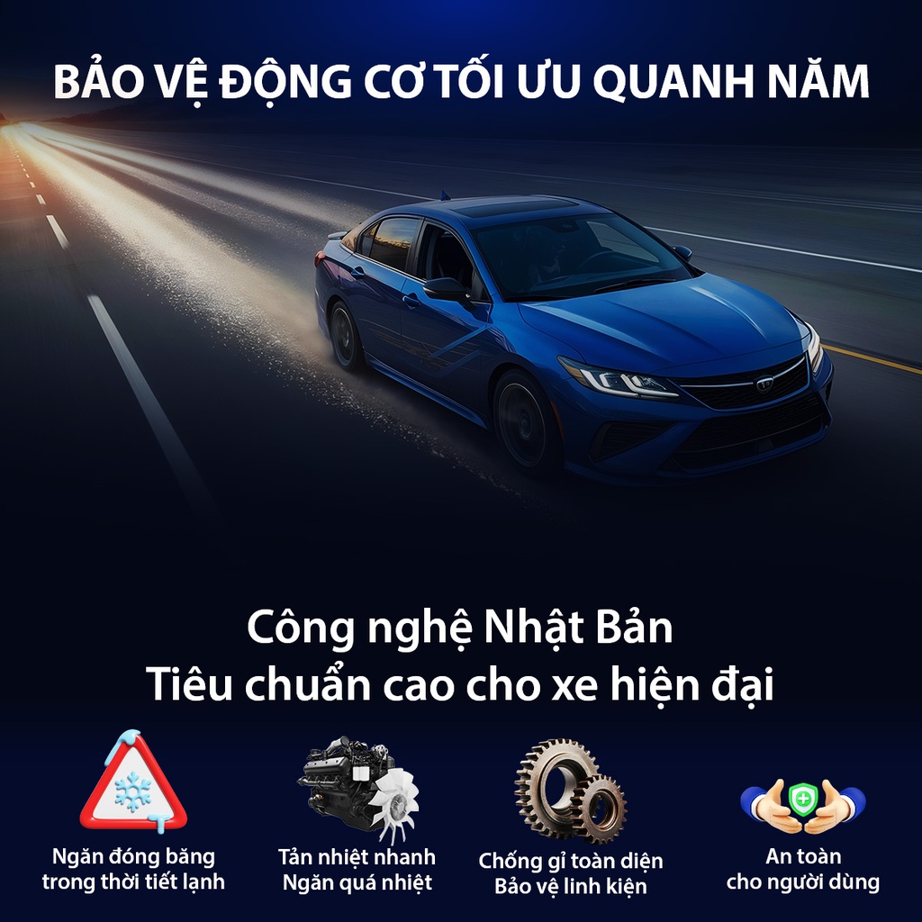 Nước giải nhiệt Aisin (màu hồng/ 1 Lít) Glycol 50% SCPM50A1LPK