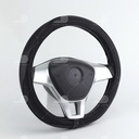 Bao vô lăng CIND PU+TPE E011 size M đen/đen