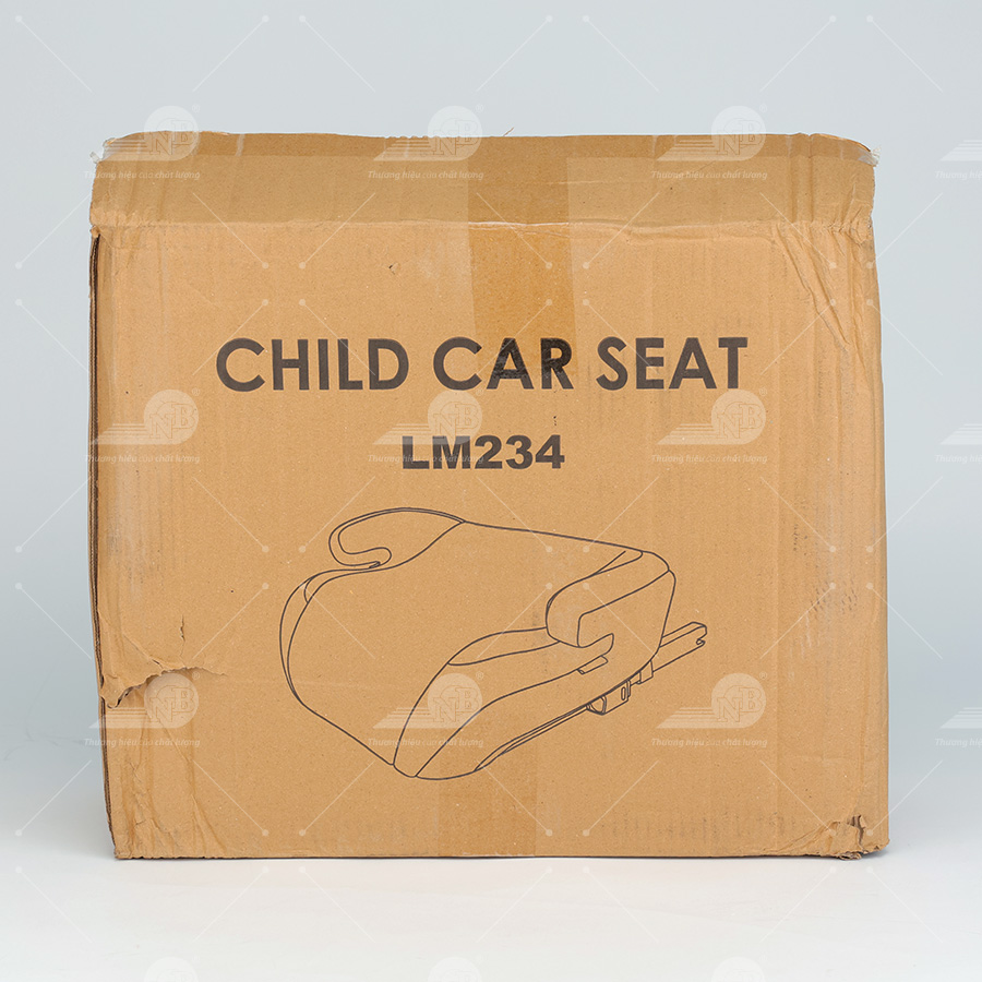 Ghế nâng không tựa lưng an toàn cho trẻ em trong xe hơi ET-001 Đen