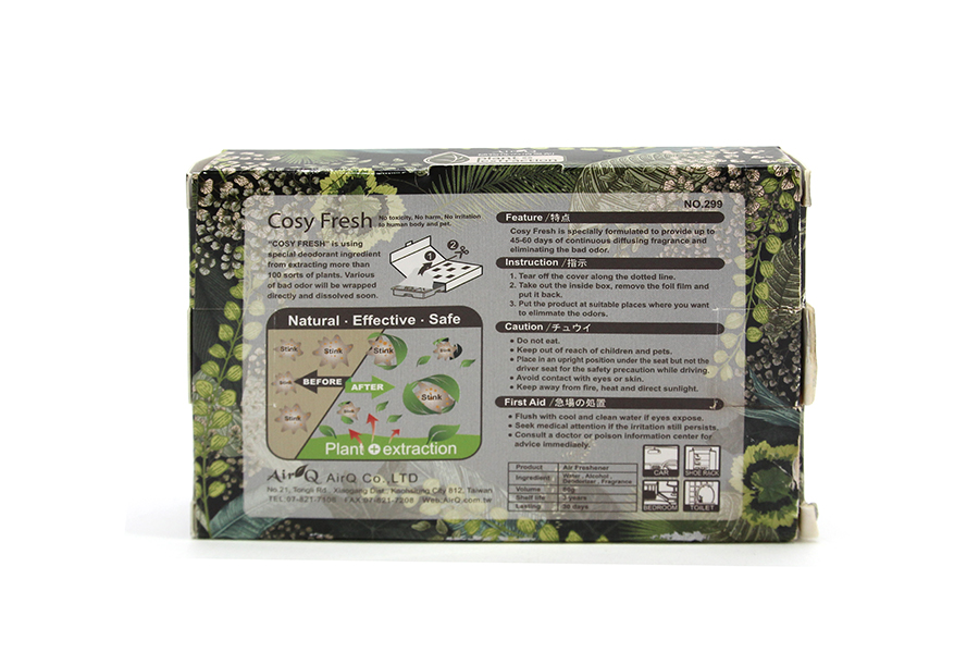 Hộp thơm khử mùi AIR-Q Cosy Fresh NO.298 160g Tea Tree