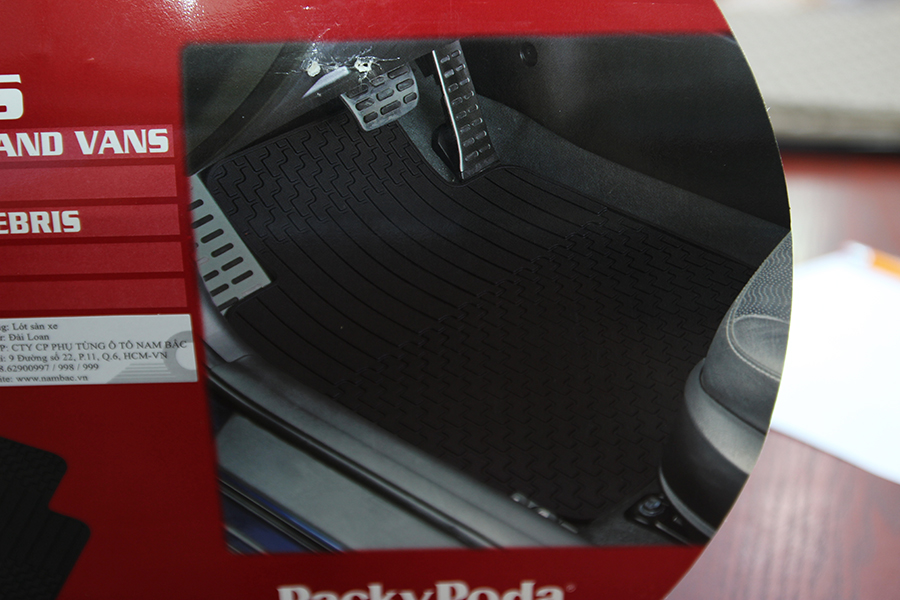 Lót sàn nhựa Packy Poda 9501 (Đen) 2PCS/1SET
