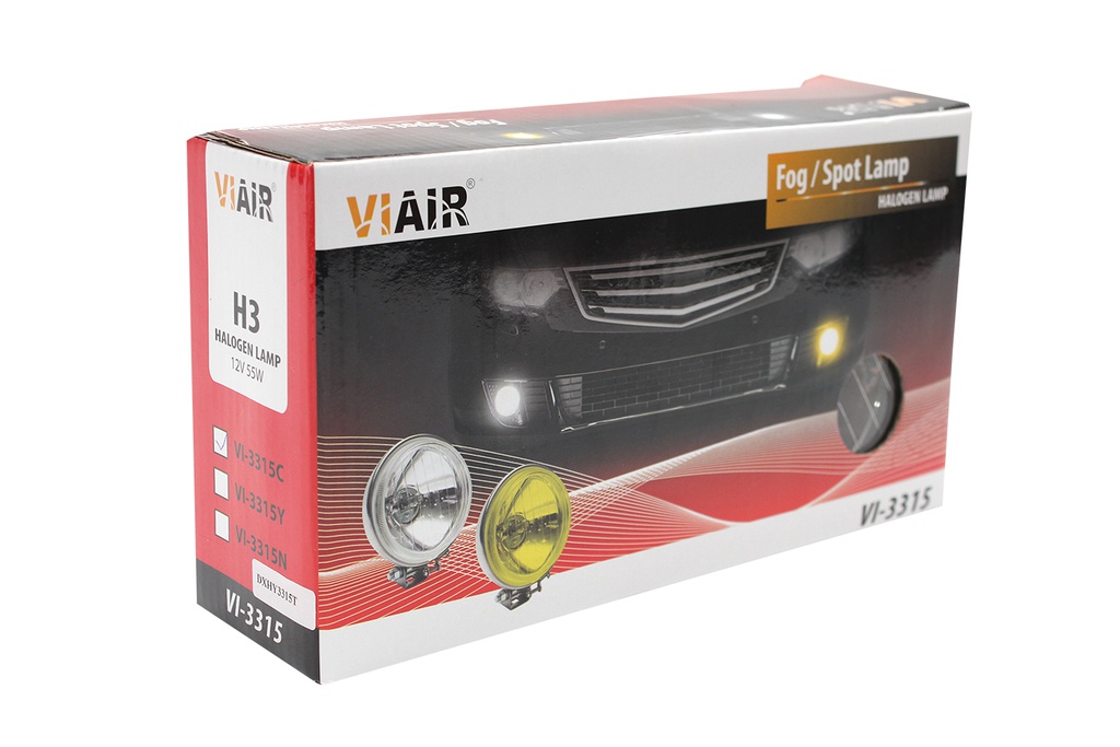 Đèn sương mù tròn sắt xi Viair VI-3315 trắng 12V 55W