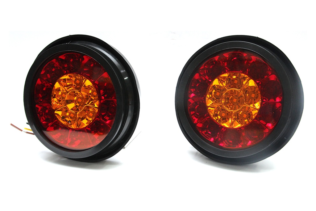 Đèn Led tròn 2 màu VIAIR VI-050-24V đỏ vàng ₵ 132*36.5mm 2PCS/SET