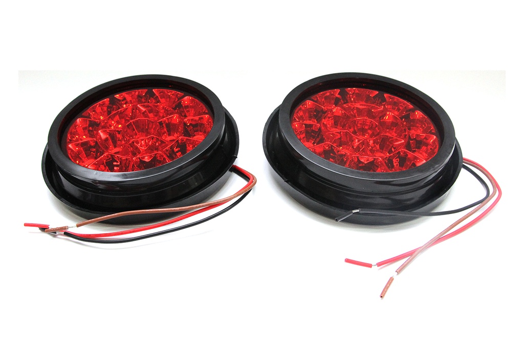 Đèn Led tròn VIAIR (không khung) VI-001-12V đỏ ₵ 130*45mm 2PCS/SET