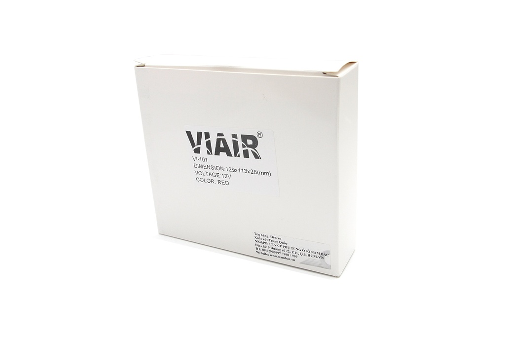 Đèn hông chữ nhật lớn VIAIR VI-101-12V đỏ 115*100*25mm 2PCS/SET