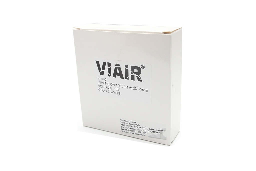 Đèn hông chữ nhật nhỏ VIAIR VI-102-12V trắng 104*93*23.5mm 2PCS/SET