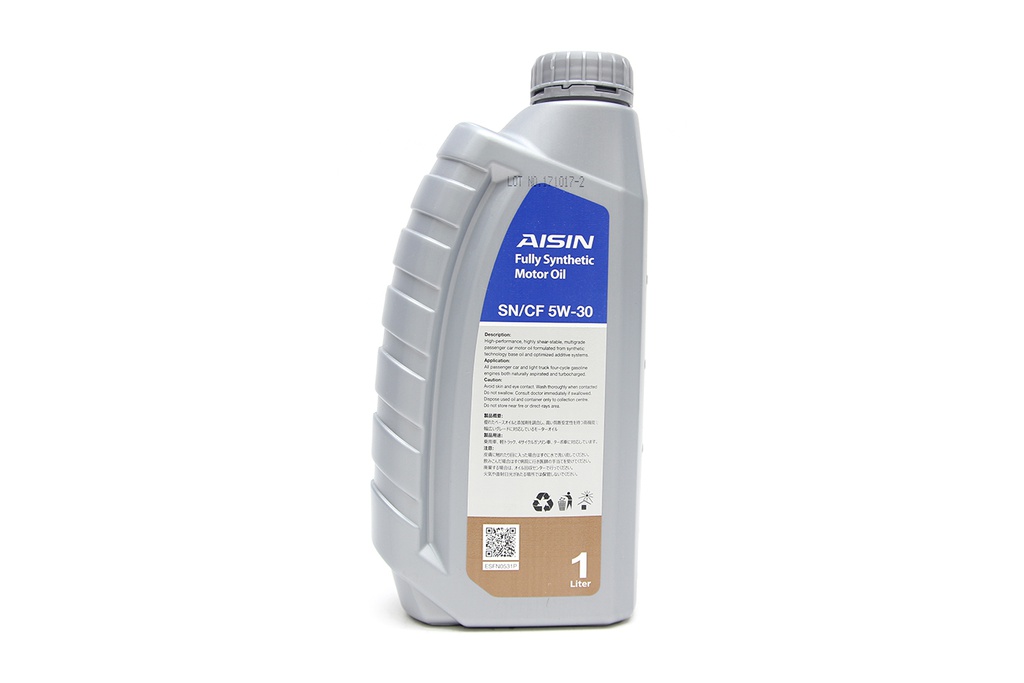 Nhớt Động Cơ Aisin 5W-30 SN/CF Fully Synthetic 1 Lít ESFNP0531P