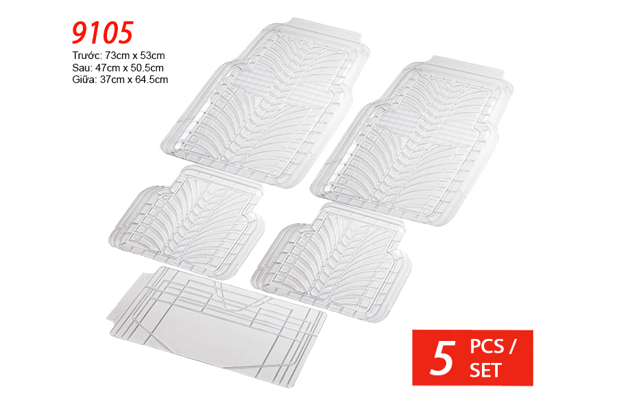 [TXPA9105T] Lót sàn nhựa Packy Poda 9105 (trắng) 5PCS/1SET