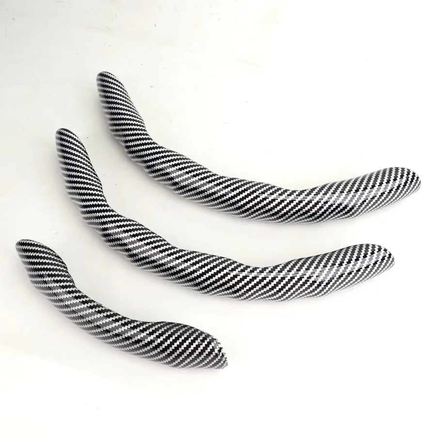 [MOVLSDCN001B] Miếng ốp vô lăng vân Carbon ngắn-gợn sóng CN001B bạc