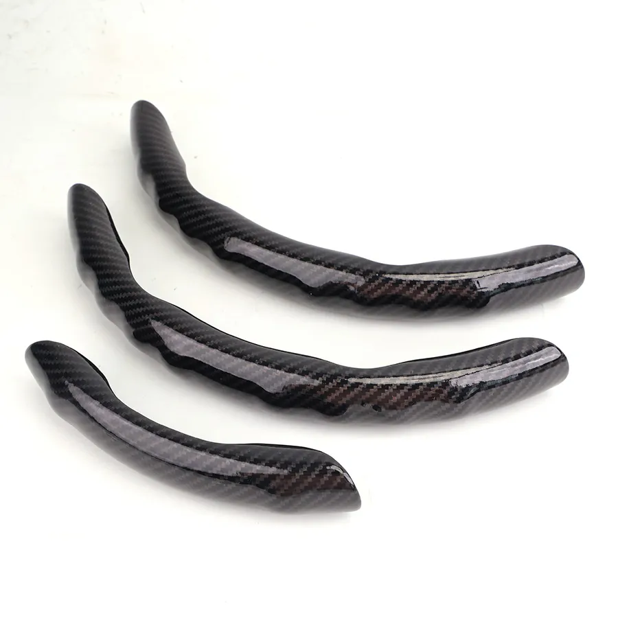 [MOVLSDCN001D] Miếng ốp vô lăng vân Carbon ngắn-gợn sóng CN001D đen