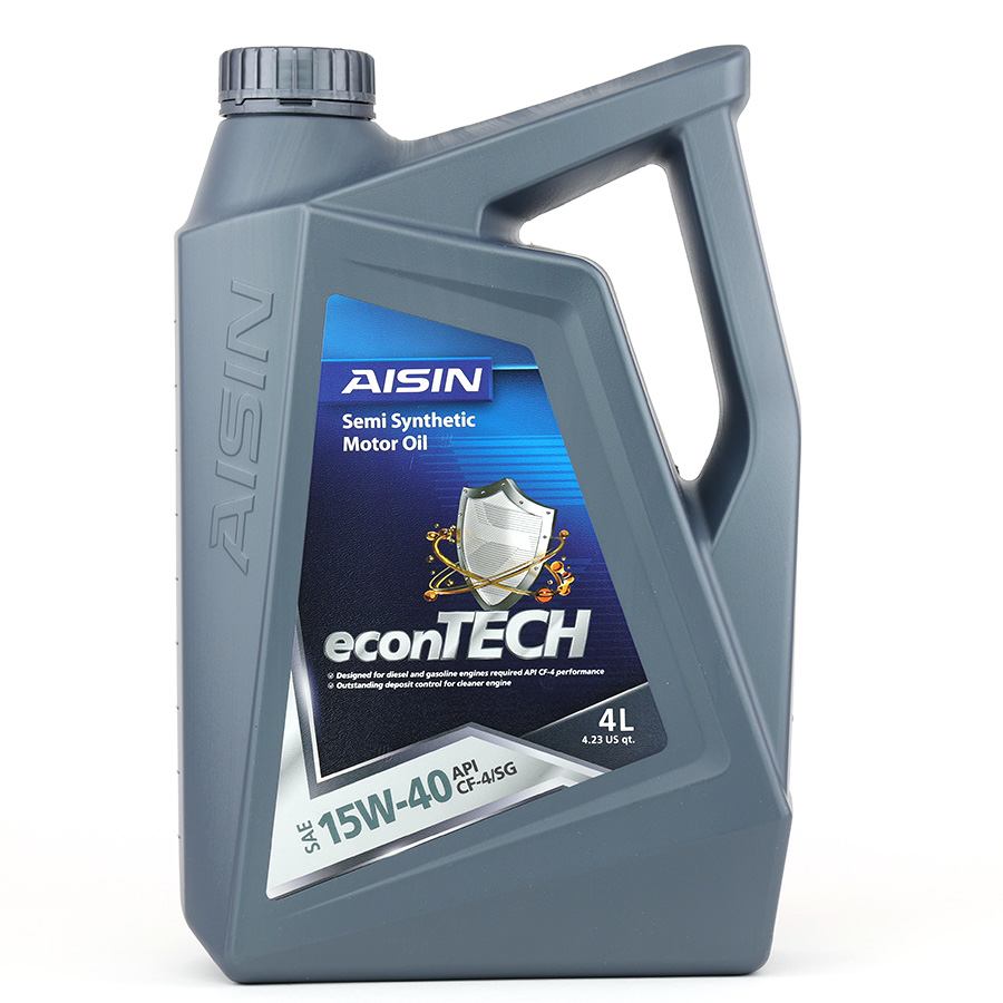 [9NAECSF1544PN] Nhớt Động Cơ Aisin 15W-40 CF4/SG Semi Synthetic 4 Lít ECSF1544PB